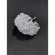 Тычинки фоамиран-пенопласт 2см (белый),  цена за пучок